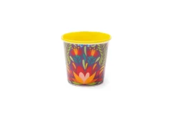 Set 6 bicchierini, stile messico floreale, porcellana, 90 ml