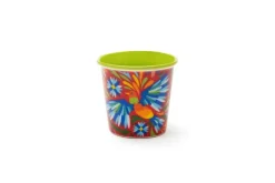 Set 6 bicchierini, stile messico floreale, porcellana, 90 ml