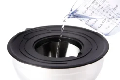 Set ciotole multiuso, con coperchio, acciaio inox, 3 pezzi