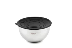 Set ciotole multiuso, con coperchio, acciaio inox, 3 pezzi