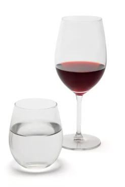 Set degustazione vino, 6 calici e 6 bicchieri, vetro
