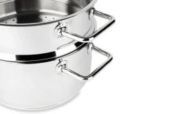 Set di pentole, 10 pezzi, acciaio inox