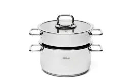 Set di pentole, 10 pezzi, acciaio inox