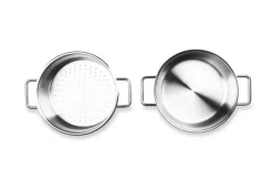 Set di pentole, 10 pezzi, acciaio inox