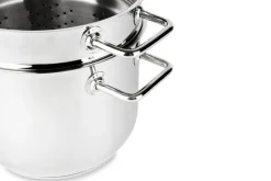 Set di pentole, 10 pezzi, acciaio inox