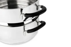 Set di pentole, 7 pezzi, acciaio inox