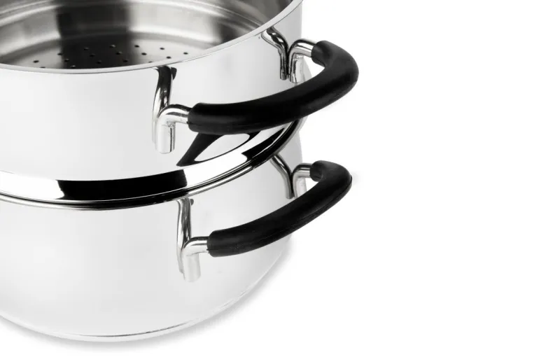 Set di pentole, 7 pezzi, acciaio inox