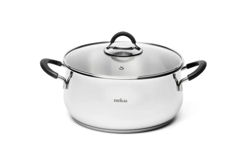 Set di pentole, 7 pezzi, acciaio inox