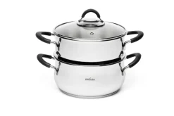 Set di pentole, 7 pezzi, acciaio inox