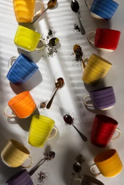 Set di posate, 24 pezzi, argentato, finitura martellinata