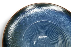Set pasta bowl, effetto reattivo, ceramica, 6 pezzi
