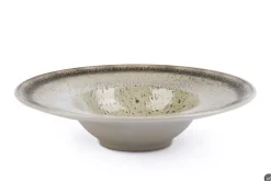 Set pasta bowl, effetto reattivo, ceramica, 6 pezzi