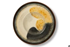 Set pasta bowl, effetto reattivo, ceramica, 6 pezzi