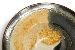 Set pasta bowl, effetto reattivo, ceramica, 6 pezzi