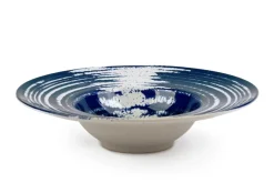 Set pasta bowl, effetto reattivo, ceramica, 6 pezzi