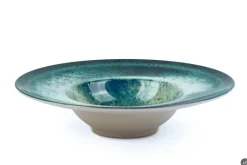 Set pasta bowl, effetto reattivo, ceramica, 6 pezzi