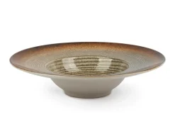 Set pasta bowl, effetto reattivo, ceramica, 6 pezzi