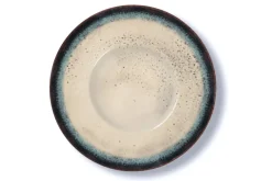 Set pasta bowl, effetto reattivo, ceramica, 6 pezzi