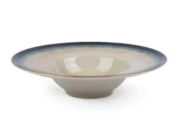 Set pasta bowl, effetto reattivo, ceramica, 6 pezzi