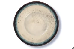 Set pasta bowl, effetto reattivo, ceramica, 6 pezzi