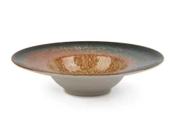 Set pasta bowl, effetto reattivo, ceramica, 6 pezzi