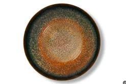 Set pasta bowl, effetto reattivo, ceramica, 6 pezzi