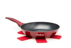 Set pentole, 5 pezzi con salvapadella, rosso
