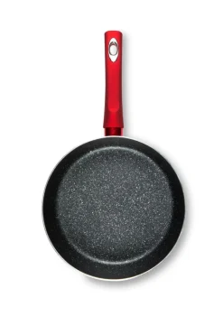 Set pentole, 4 pezzi, con salvapadella, rosso
