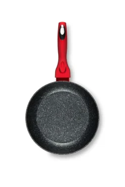 Set pentole, 4 pezzi, con salvapadella, rosso