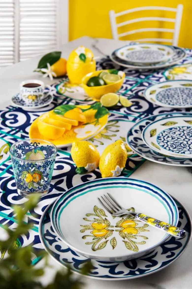 Set sale/pepe, 2 pezzi, limoni, ceramica