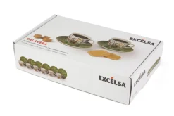 Set 6 tazzine con piattino, con teschi, porcellana, 90 ml