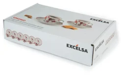 Set 6 tazzine con piattino, gnomi, porcellana, 90 ml