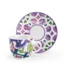 Set 6 tazzine con piattino, lisbona, porcellana, 90 ml