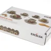 Set 6 tazzine con piattino, tropicale, porcellana, 90 ml