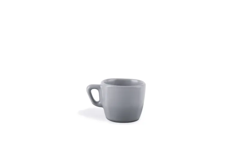 Set 6 tazzine, grigio, ceramica, 70 ml