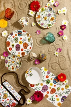 Set 4 tazzine, multicolore, porcellana, 100 ml