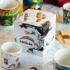 Set 6 tazzine, multicolore, porcellana, 100 ml