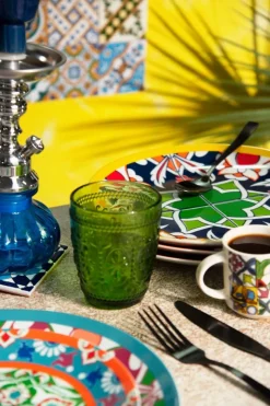 Set 6 tazzine, multicolore, porcellana, 100 ml