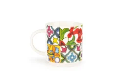 Set 6 tazzine, multicolore, porcellana, 100 ml