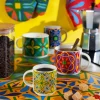 Set 6 tazzine, multicolore, porcellana, 100 ml