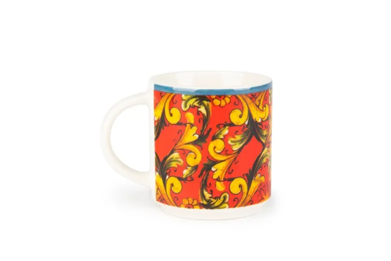Set 6 tazzine, multicolore, porcellana, 100 ml