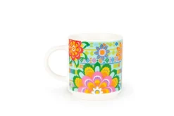 Set 6 tazzine, multicolore, porcellana, 100 ml