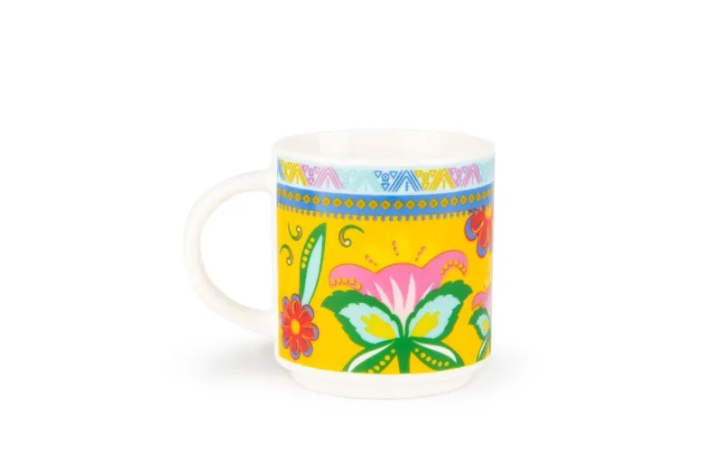 Set 6 tazzine, multicolore, porcellana, 100 ml