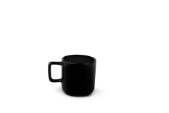 Set 6 tazzine, nero, stoneware, 80 ml