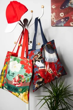 Shopper, orientale, in cotone e poliestere