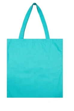 Shopper stile siciliano, trinacria, in cotone e poliestere