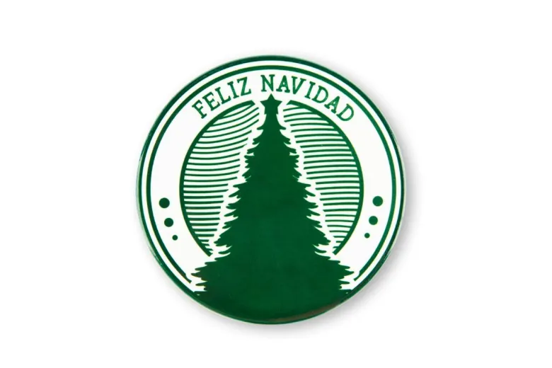 Sottobicchieri natalizi, 6 pezzi, ceramica decorata