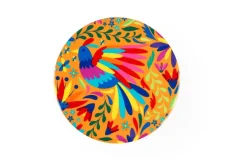 Sottobicchieri, 6 pezzi, ceramica, stile fiori messicani