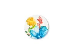 Sottobicchieri, 6 pezzi, ceramica, fiori
