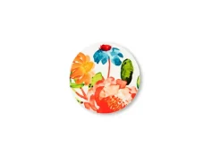 Sottobicchieri, 6 pezzi, ceramica, fiori